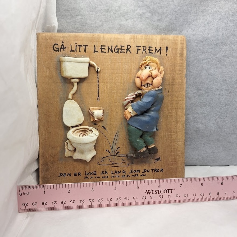bathroom art norway "GO A LITTLE FURTHER!"  "GÅ‎ LITT LENGER FREM !" - Picture 3 of 8